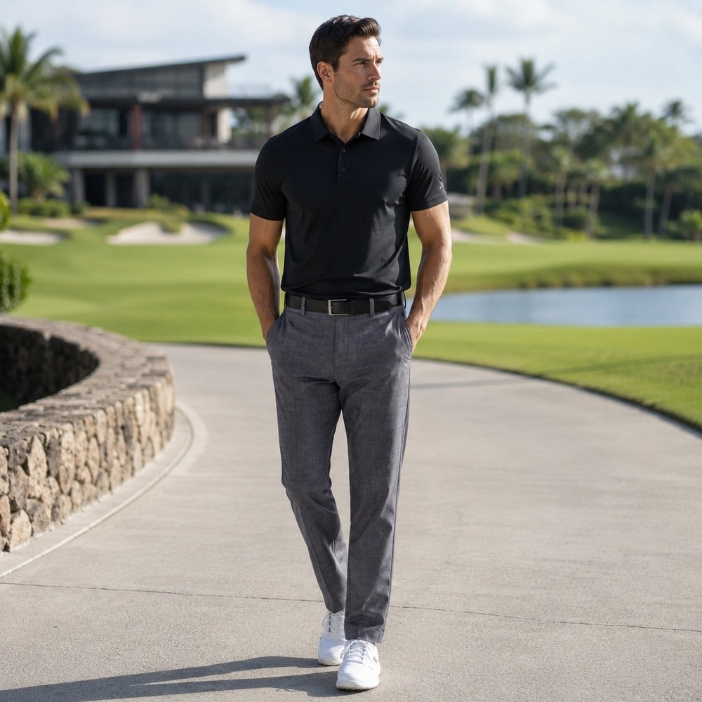 Adidas Golf 32x32 Gray Heather Stretch Straight Leg Performance Pants